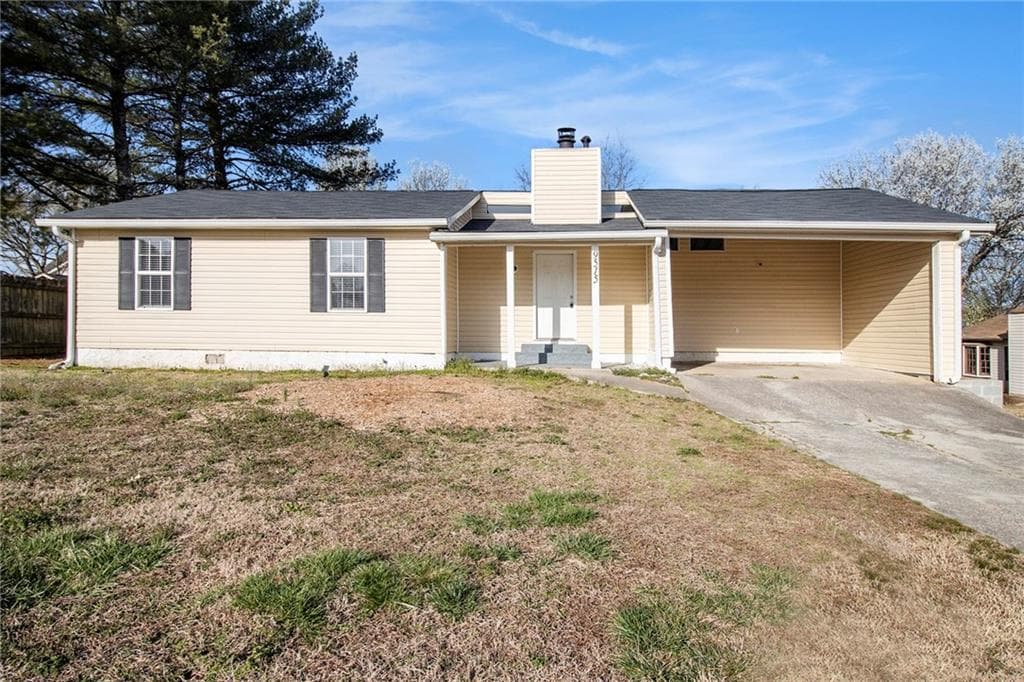3 bedroom, 2 bathroom single family residence sold at 9515 Deerfield Lane, Jonesboro, GA 30238