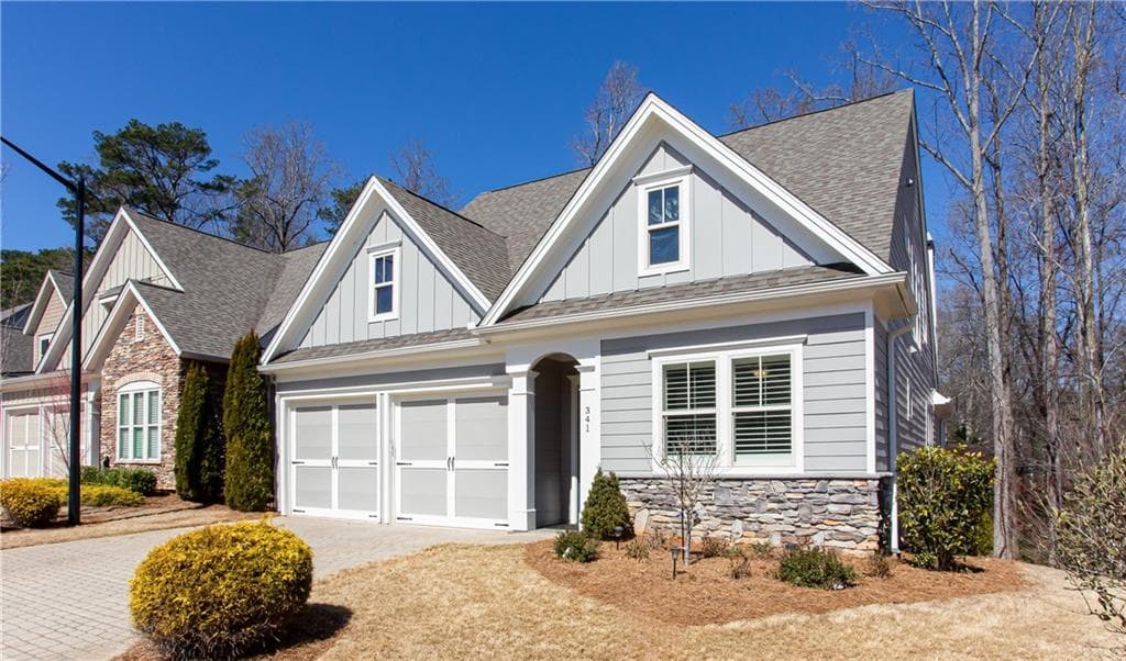 5 bedroom, 4 bathroom, 4,801 sq ft single family residence sold at 341 Little Pine Lane, Woodstock, GA 30188