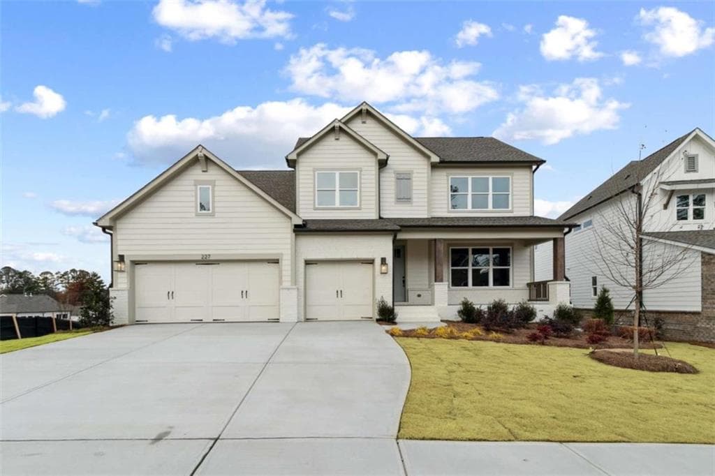 5 bedroom, 5 bathroom single family residence sold at 227 Wild Ginger Bend, Woodstock, GA 30188