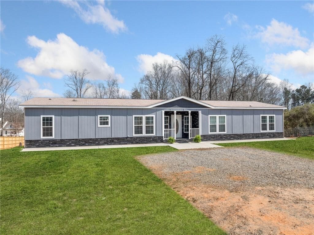 3 bedroom, 3 bathroom single family residence sold at 3696 Lower Burris Road, Canton, GA 30114