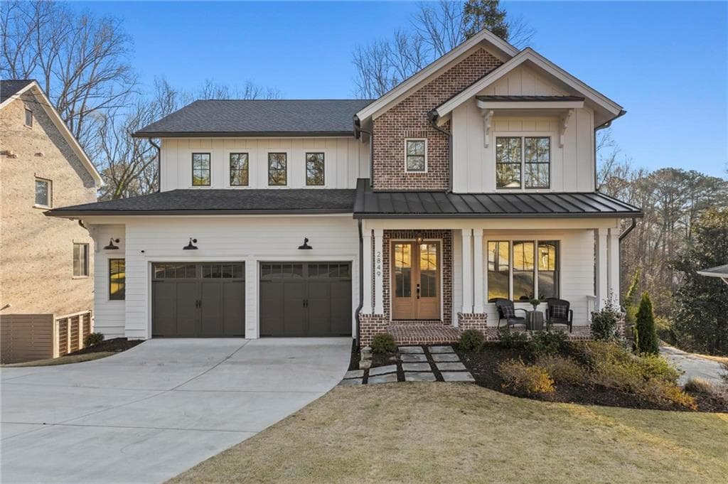 6 bedroom, 5 bathroom single family residence sold at 2849 Parkridge Drive, Brookhaven, GA 30319