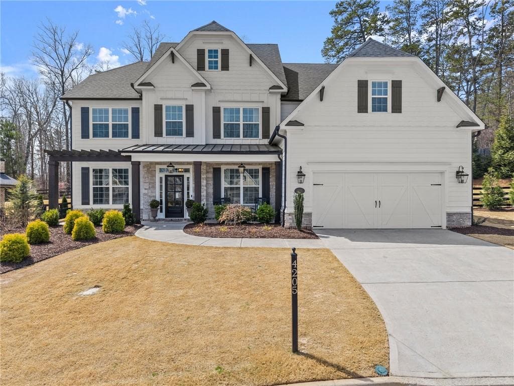 5 bedroom, 4 bathroom single family residence sold at 4205 Rock Creek Drive, Cumming, GA 30028
