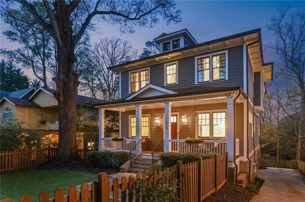 6 bedroom, 5 bathroom single family residence sold at 213 Oak Lane, Decatur, GA 30030