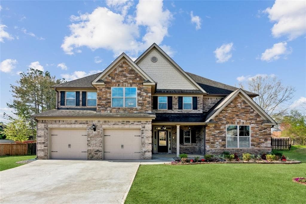 5 bedroom, 6 bathroom, 3,992 sq ft single family residence sold at 1301 Odell Court, Hoschton, GA 30548