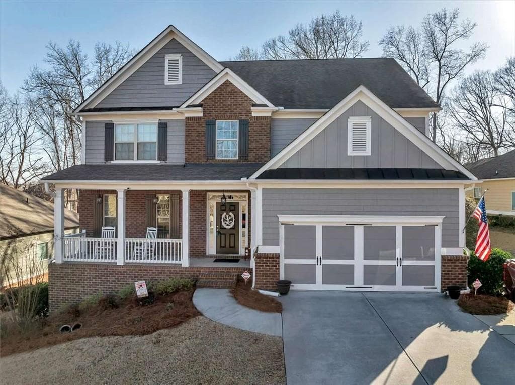 4 bedroom, 3 bathroom single family residence sold at 7430 Mockingbird Lane, Flowery Branch, GA 30542