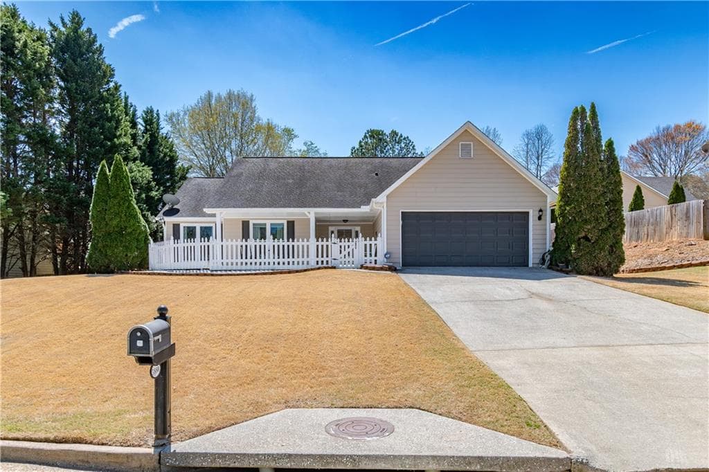 3 bedroom, 2 bathroom single family residence sold at 5880 Tallant Drive, Sugar Hill, GA 30518