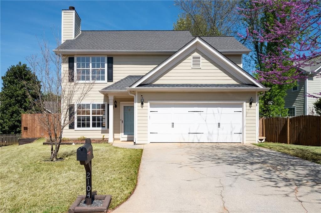 3 bedroom, 3 bathroom single family residence sold at 2104 Sandstone Court, Marietta, GA 30062