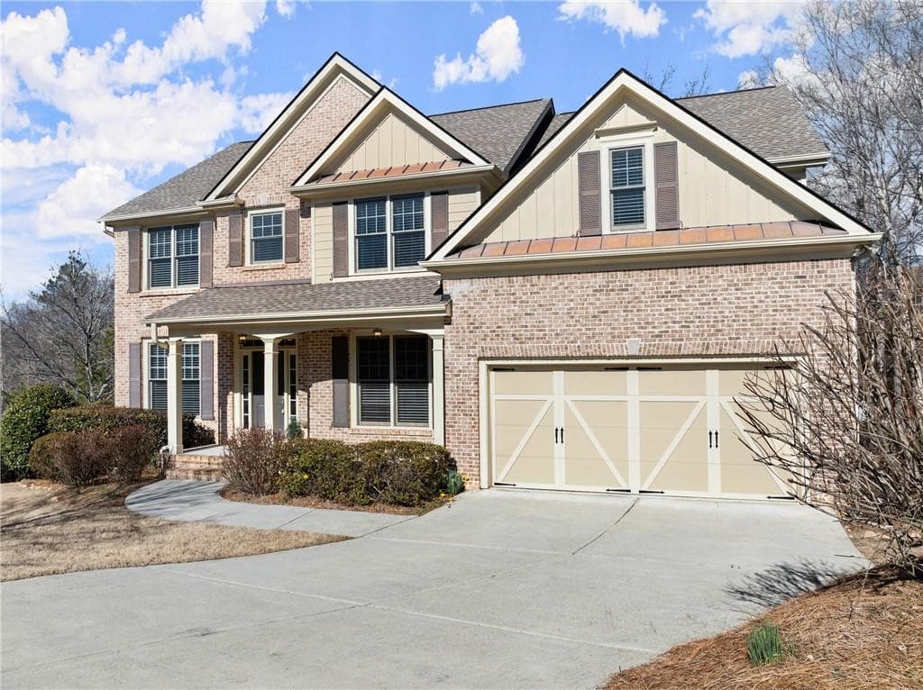 6 bedroom, 5 bathroom single family residence sold at 7534 MOSSY LOG Court, Flowery Branch, GA 30542
