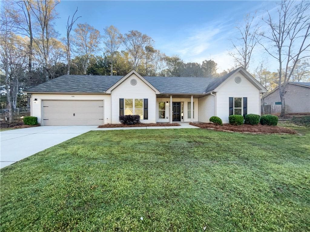 3 bedroom, 2 bathroom single family residence sold at 828 Bethany Estates Drive, Monroe, GA 30655