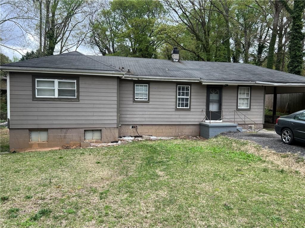 3 bedroom, 1 bathroom single family residence sold at 4632 Burks Road, Forest Park, GA 30297