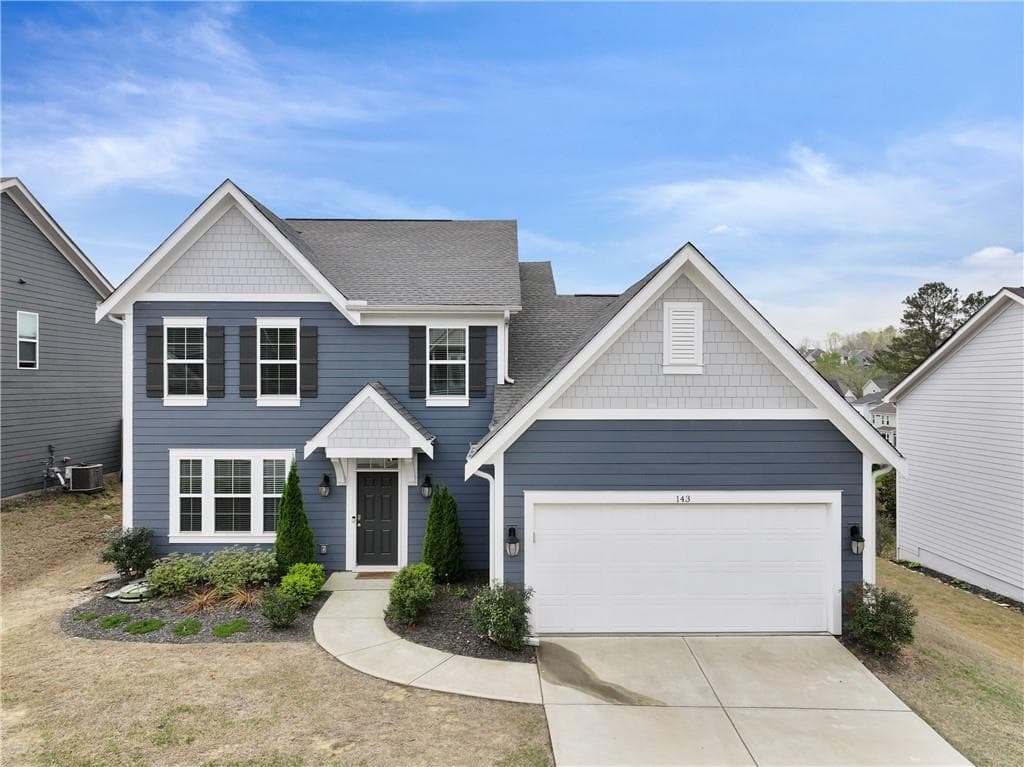 4 bedroom, 3 bathroom single family residence sold at 143 Greenbrier Way, Canton, GA 30114