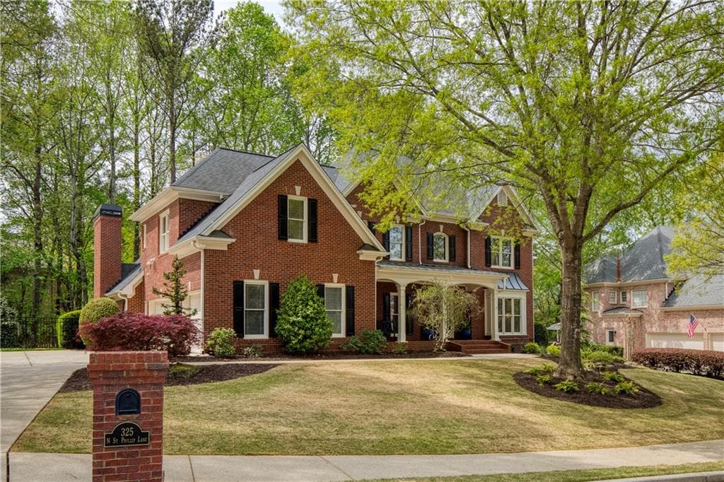 6 bedroom, 5 bathroom single family residence sold at 325 N Saint Phillip Lane, Alpharetta, GA 30022