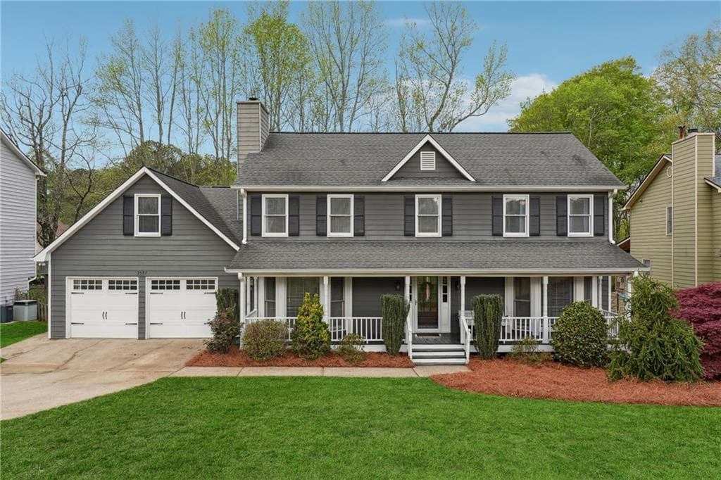 5 bedroom, 3 bathroom single family residence sold at 2597 Oak Village Place, Marietta, GA 30062