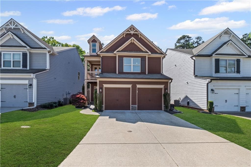 3 bedroom, 3 bathroom single family residence sold at 261 Highland Village Lane, Woodstock, GA 30188