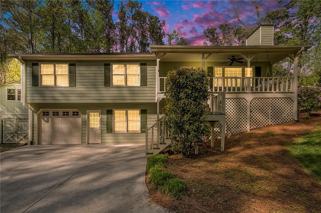 4 bedroom, 2 bathroom single family residence sold at 1855 Mountain Trace, Canton, GA 30114