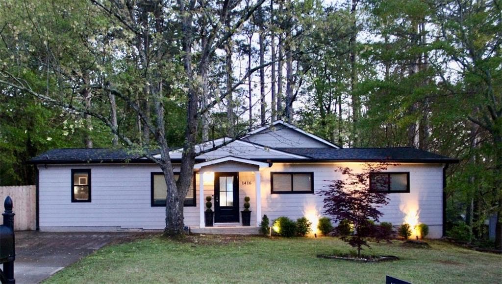 4 bedroom, 2 bathroom single family residence sold at 1416 Sycamore Drive, Kennesaw, GA 30152