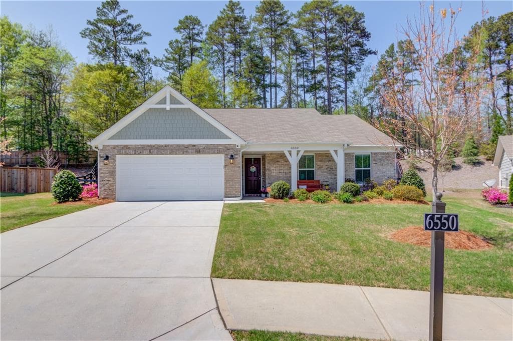 3 bedroom, 2 bathroom single family residence sold at 6550 Lantana Village Way, Cumming, GA 30028