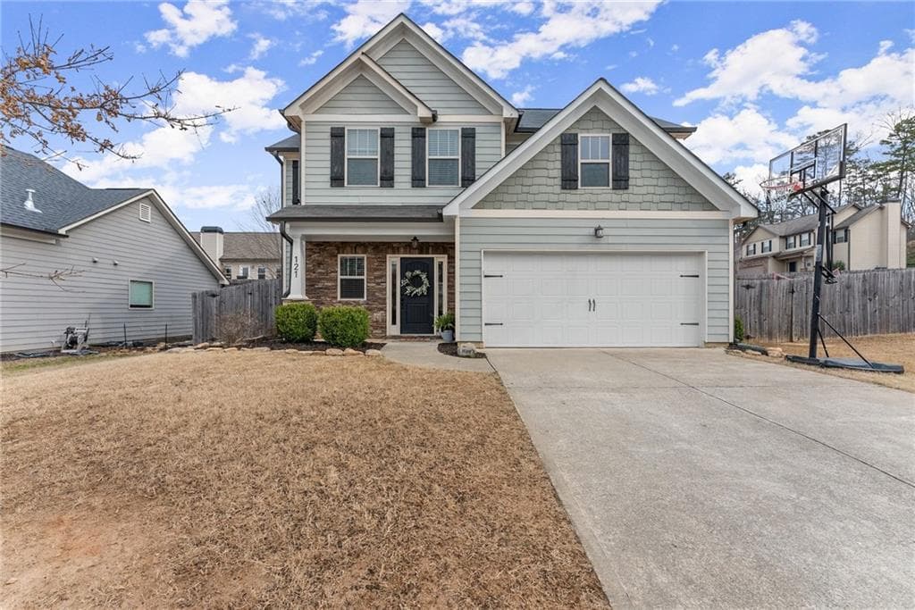 3 bedroom, 3 bathroom single family residence sold at 121 Harrier Drive, Dawsonville, GA 30534