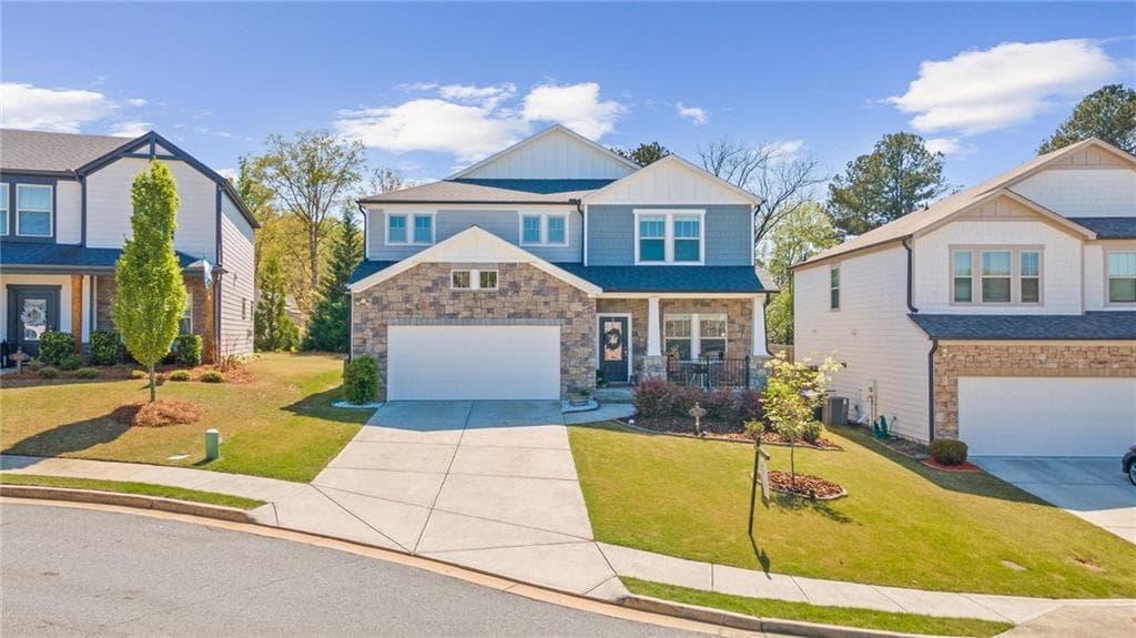 4 bedroom, 3 bathroom single family residence sold at 6070 Arbor Green Circle, Sugar Hill, GA 30518
