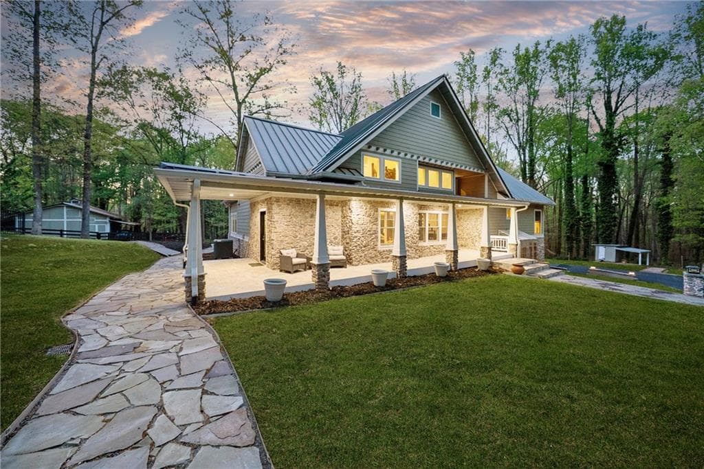 3 bedroom, 3 bathroom single family residence sold at 15950 Thompson Road, Milton, GA 30004