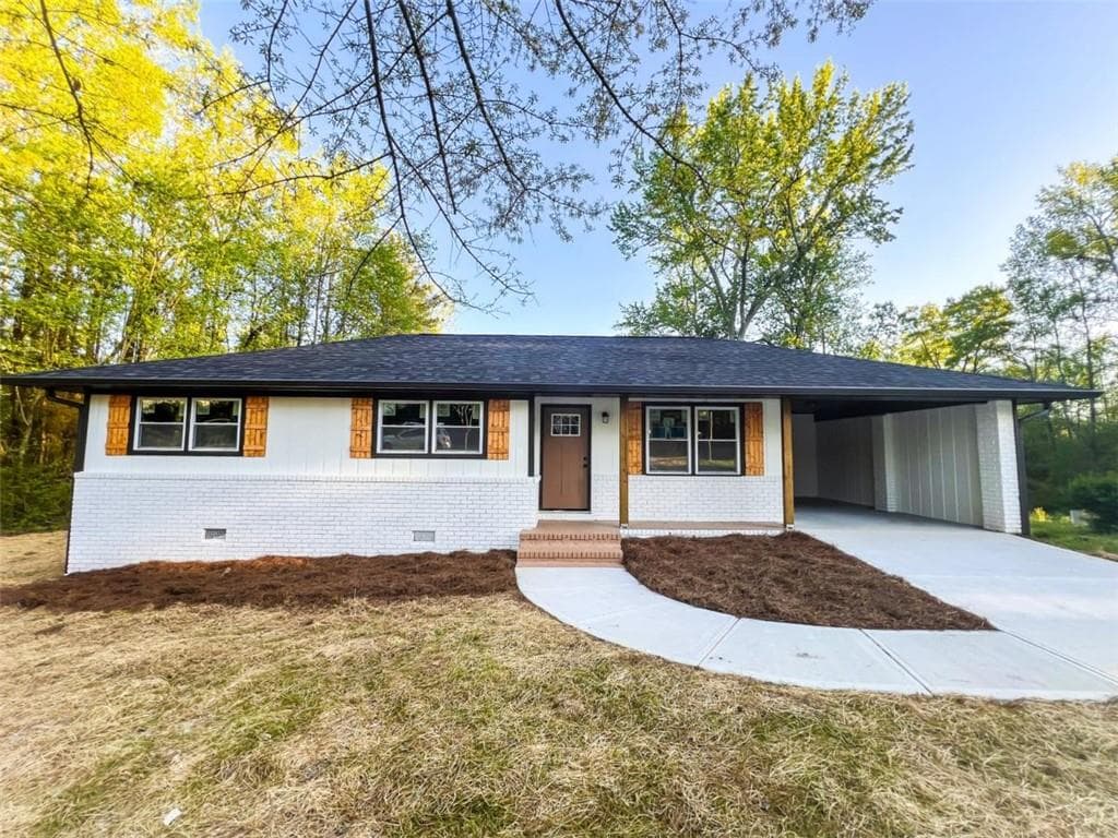 3 bedroom, 2 bathroom single family residence sold at 7817 Mattie McCoy Lane, Winston, GA 30187