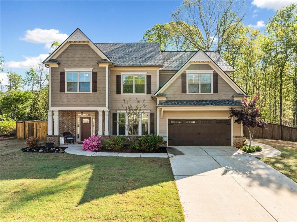 4 bedroom, 3 bathroom single family residence sold at 5927 Mountain Laurel Walk, Flowery Branch, GA 30542