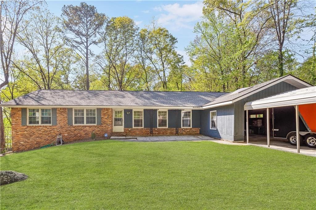 5 bedroom, 3 bathroom single family residence sold at 3389 Shaw Road, Marietta, GA 30066