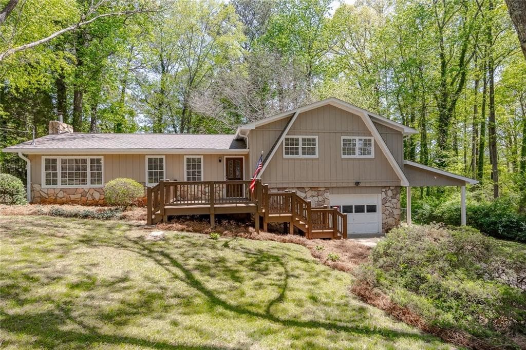3 bedroom, 2 bathroom single family residence sold at 3214 Douglas Lane, Kennesaw, GA 30144