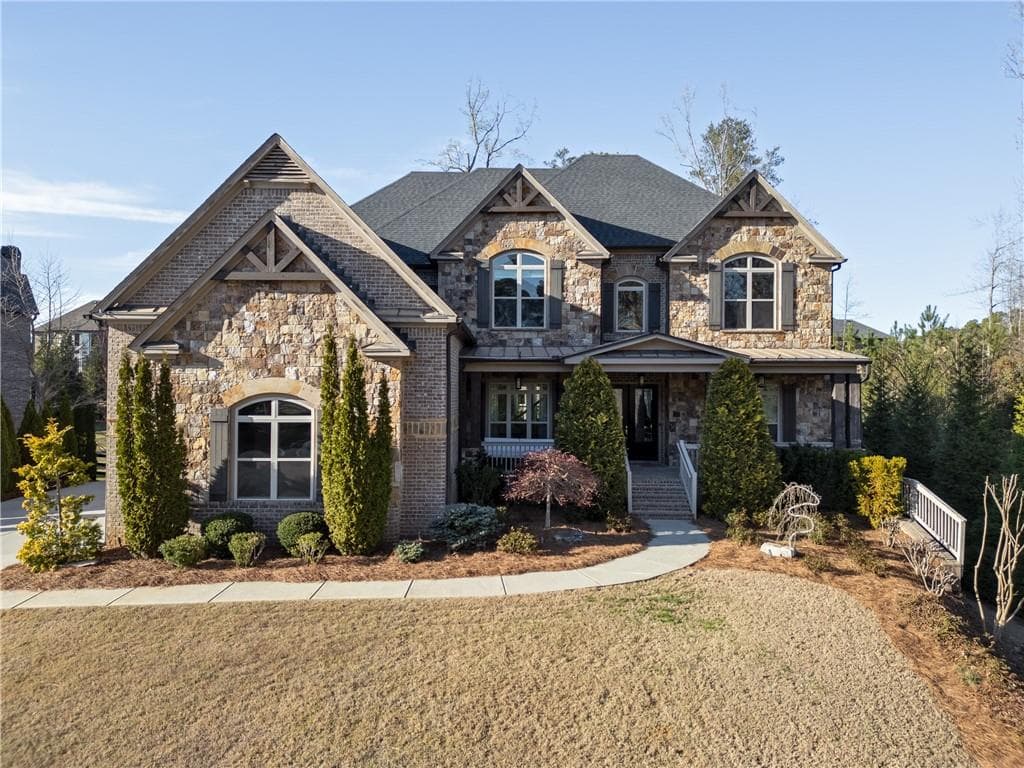 5 bedroom, 6 bathroom single family residence sold at 12640 Hearthstone Way, Alpharetta, GA 30009