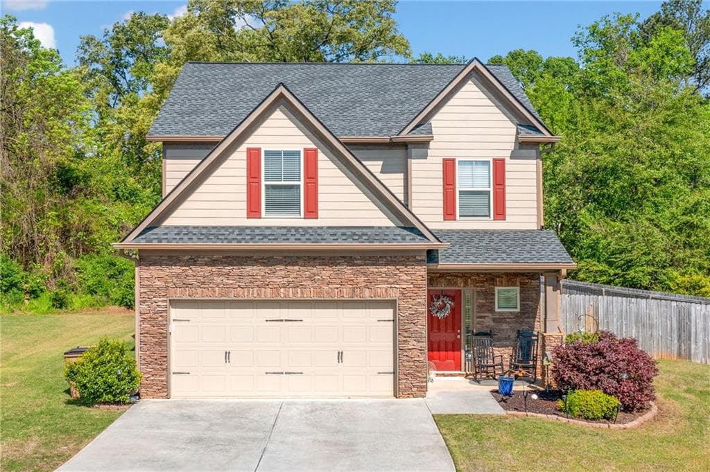 3 bedroom, 3 bathroom single family residence sold at 100 Cottage Walk, Cartersville, GA 30121