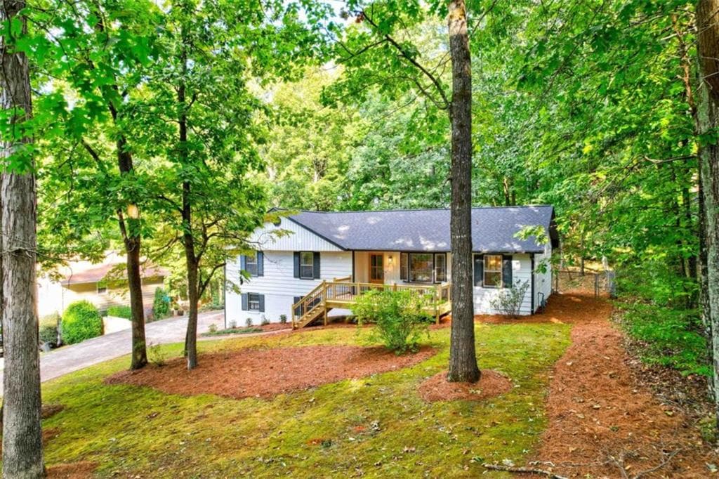 4 bedroom, 3 bathroom single family residence sold at 2152 Tourney Drive, Marietta, GA 30062