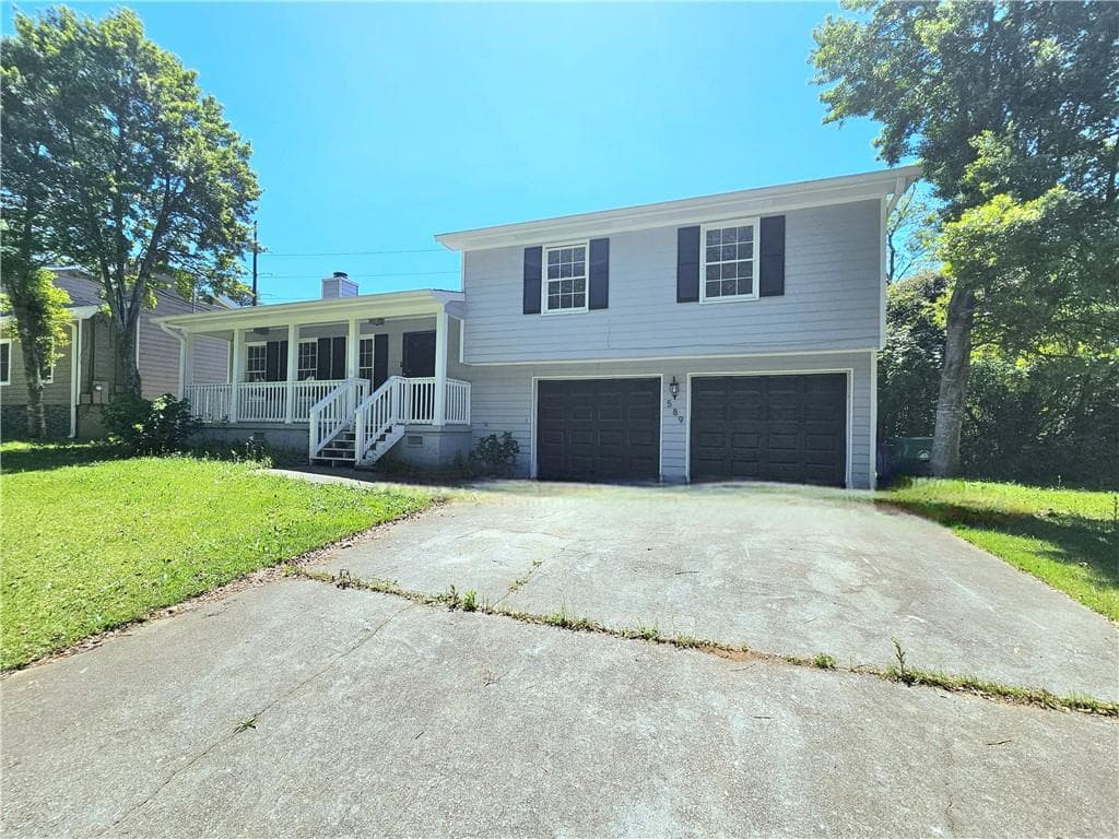 3 bedroom, 2 bathroom single family residence sold at 589 Catrina Court, Stone Mountain, GA 30087