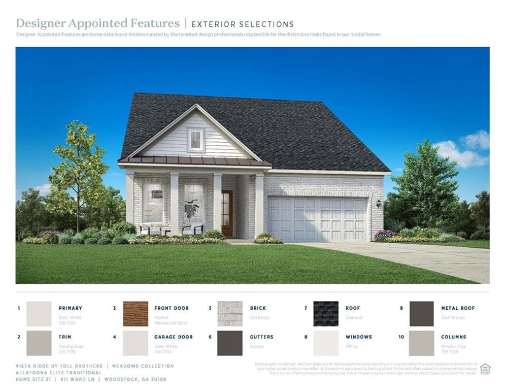 3 bedroom, 3 bathroom, 2,318 sq ft single family residence sold at 411 Ward Lane, Woodstock, GA 30188