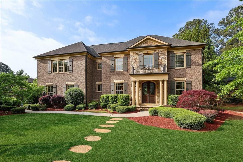 6 bedroom, 7 bathroom single family residence sold at 1055 Gramercy Lane, Alpharetta, GA 30004