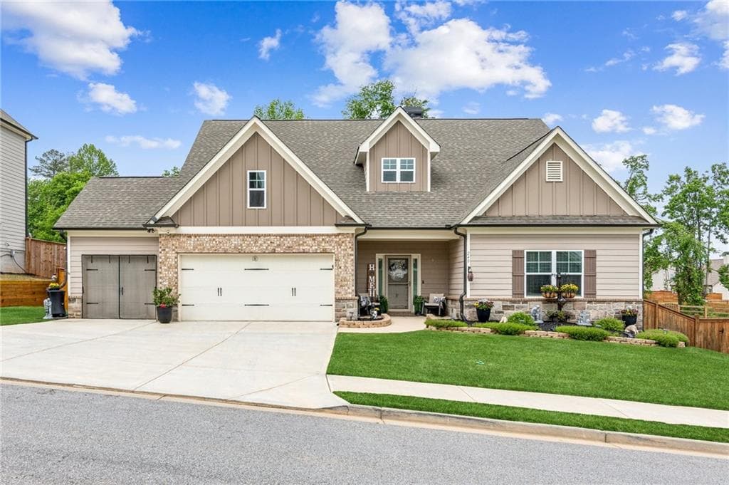 4 bedroom, 3 bathroom single family residence sold at 240 Parkers Place, Hoschton, GA 30548