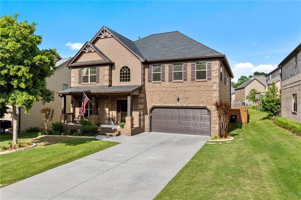 4 bedroom, 3 bathroom single family residence sold at 1212 Overlook Lake Drive, Dacula, GA 30019