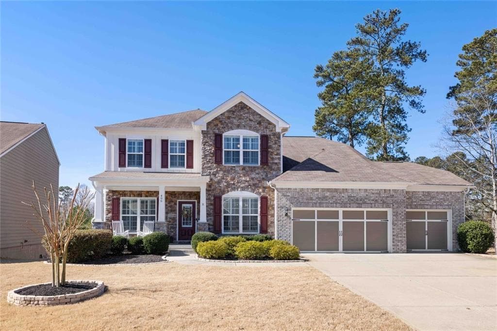 5 bedroom, 4 bathroom single family residence sold at 496 Spring View Drive, Woodstock, GA 30188