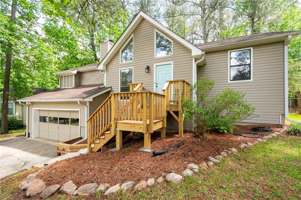3 bedroom, 2 bathroom single family residence sold at 2445 Deerfield Drive, Kennesaw, GA 30144