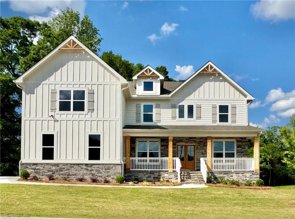 5 bedroom, 5 bathroom single family residence sold at 115 Blue Rider Trail, Hoschton, GA 30548