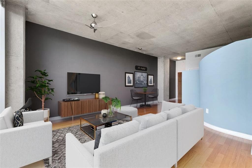 1 bedroom, 1 bathroom condominium sold at 3300 WINDY RIDGE Parkway 1107, Atlanta, GA 30339