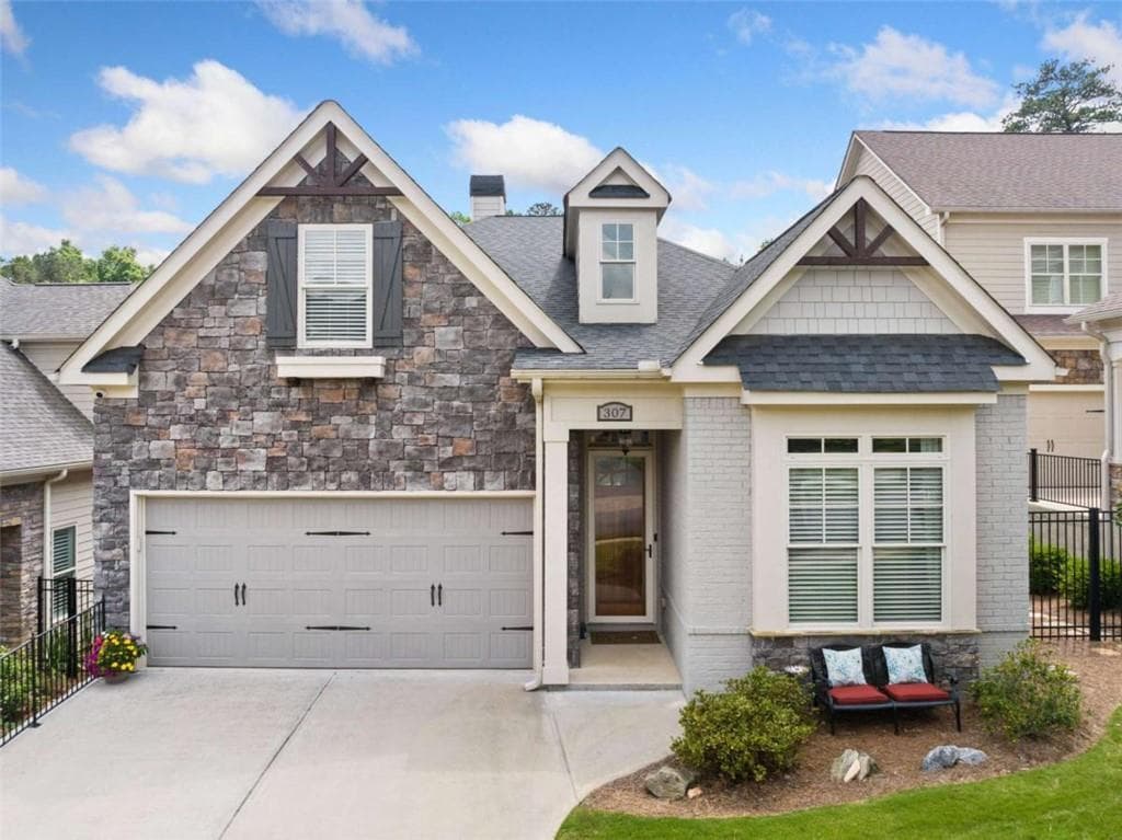 3 bedroom, 2 bathroom, 1,851 sq ft single family residence sold at 307 Serenity Way, Woodstock, GA 30188