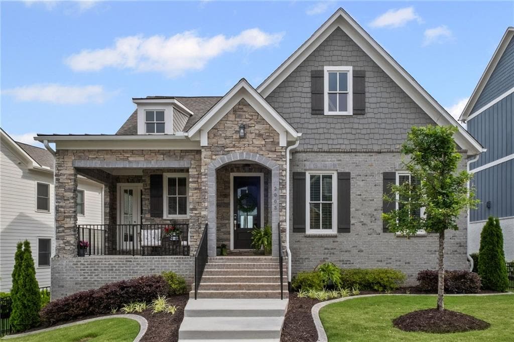 3 bedroom, 3 bathroom single family residence sold at 2003 Haley Walk, Woodstock, GA 30188