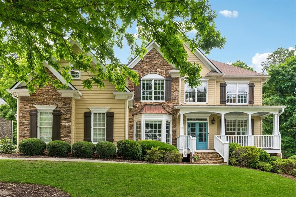 6 bedroom, 5 bathroom, 4,696 sq ft single family residence sold at 1348 Bridgemill Avenue, Canton, GA 30114