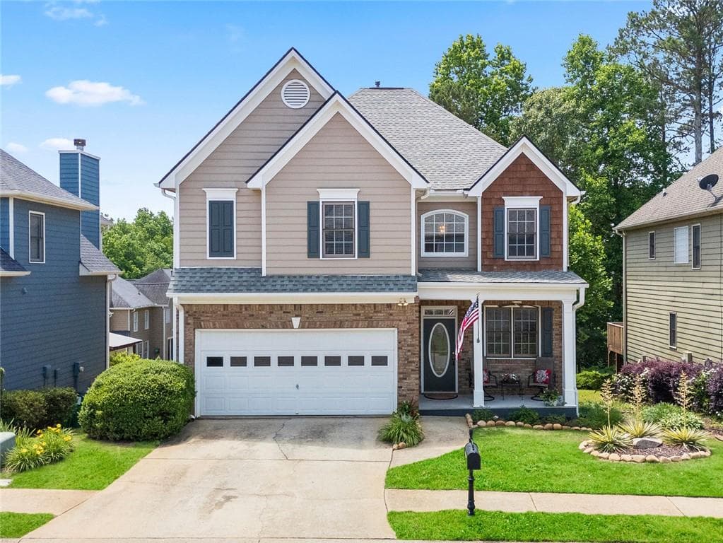 4 bedroom, 2 bathroom, 4,367 sq ft single family residence sold at 180 Mirramont Lake Drive, Woodstock, GA 30189