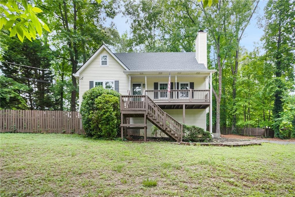 4 bedroom, 2 bathroom single family residence sold at 3021 Mills Ridge Drive, Canton, GA 30114