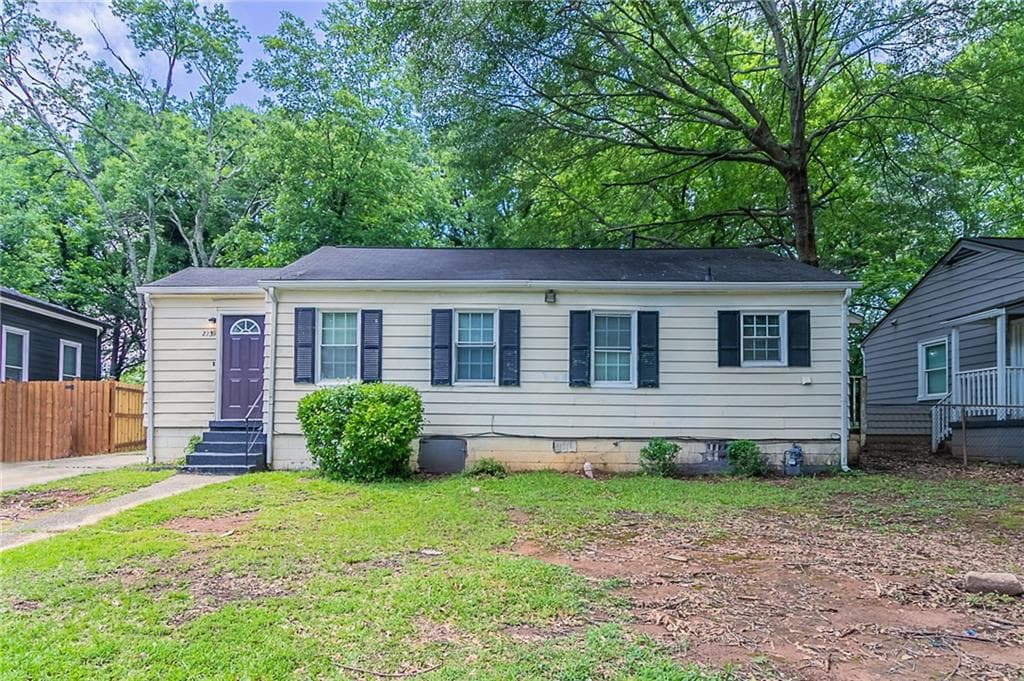 3 bedroom, 1 bathroom, 1,110 sq ft single family residence sold at 2239 Carey Drive, Atlanta, GA 30315