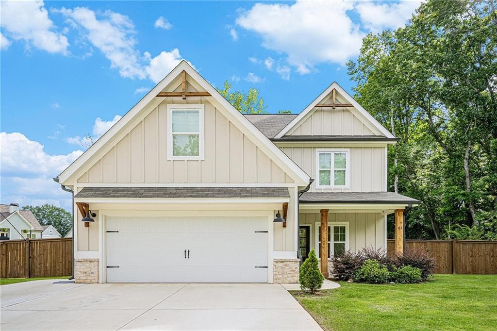 4 bedroom, 3 bathroom, 1,975 sq ft single family residence sold at 61 Harmony Woods Lane, Dallas, GA 30157