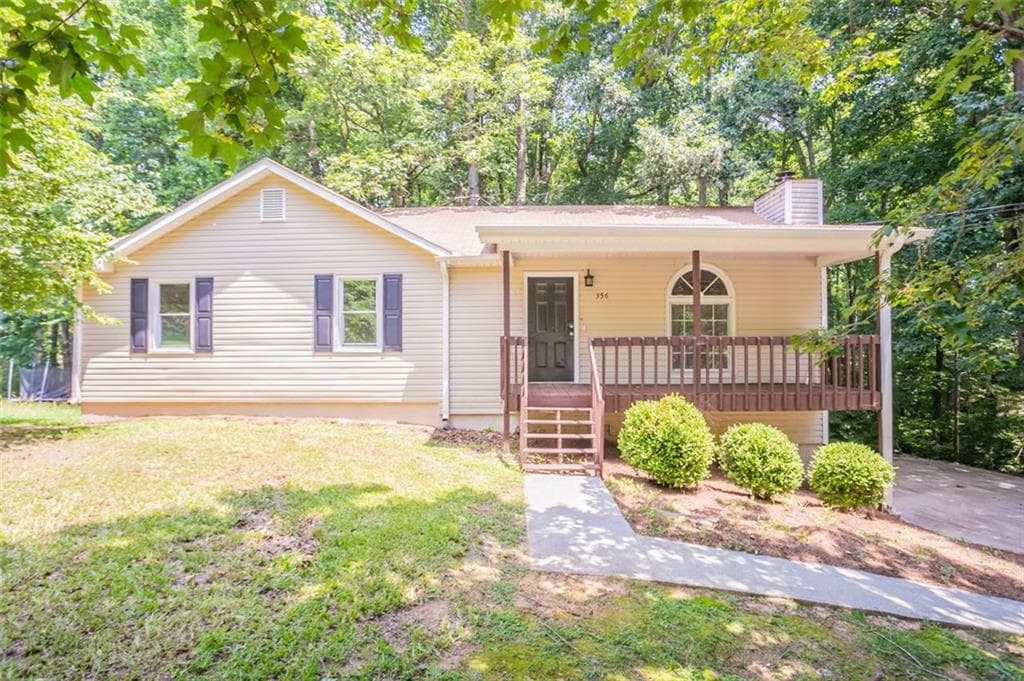 3 bedroom, 2 bathroom, 1,172 sq ft single family residence sold at 356 WATERWAY Trail, Powder Springs, GA 30127