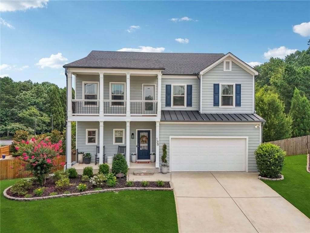6 bedroom, 4 bathroom, 3,642 sq ft single family residence sold at 135 Grove View Road, Woodstock, GA 30189