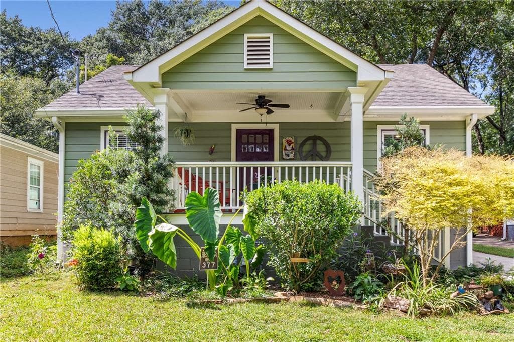 3 bedroom, 2 bathroom, 1,537 sq ft single family residence sold at 377 East Side Avenue, Atlanta, GA 30316